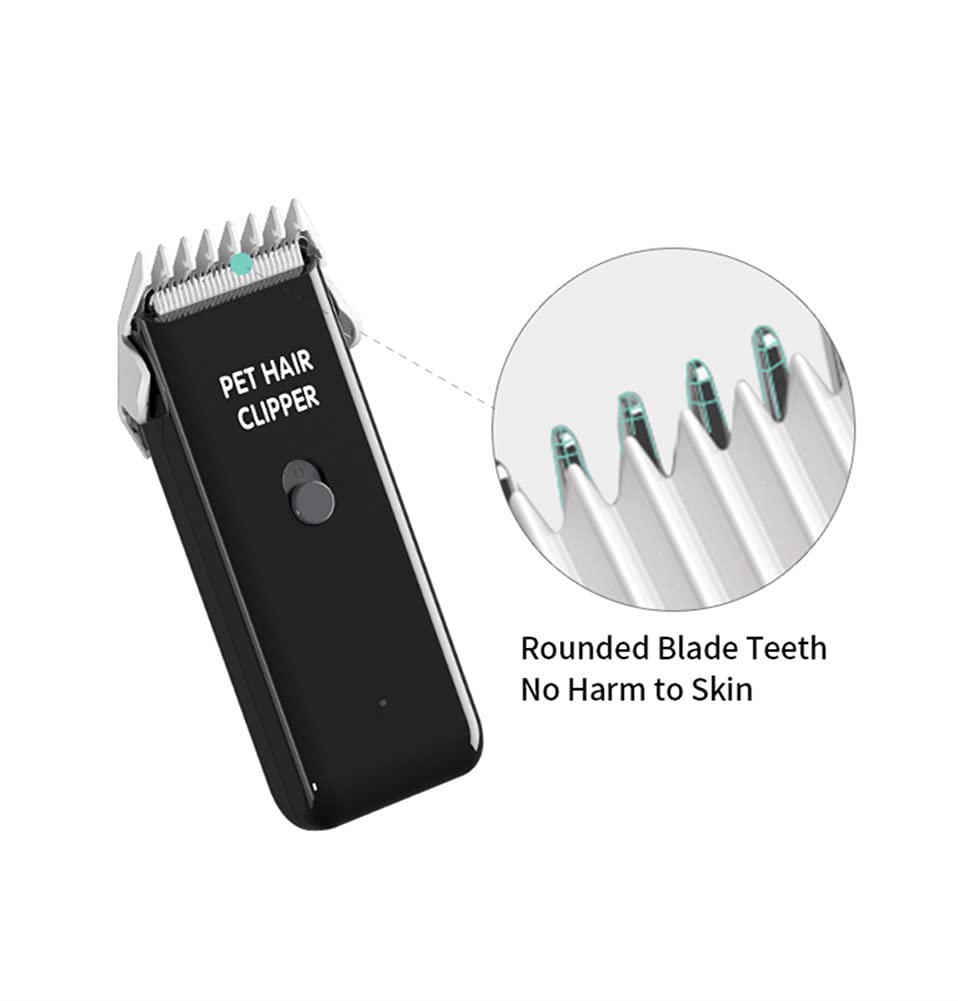 Tileon dog clippers with washable blade for easy cleanup after grooming.