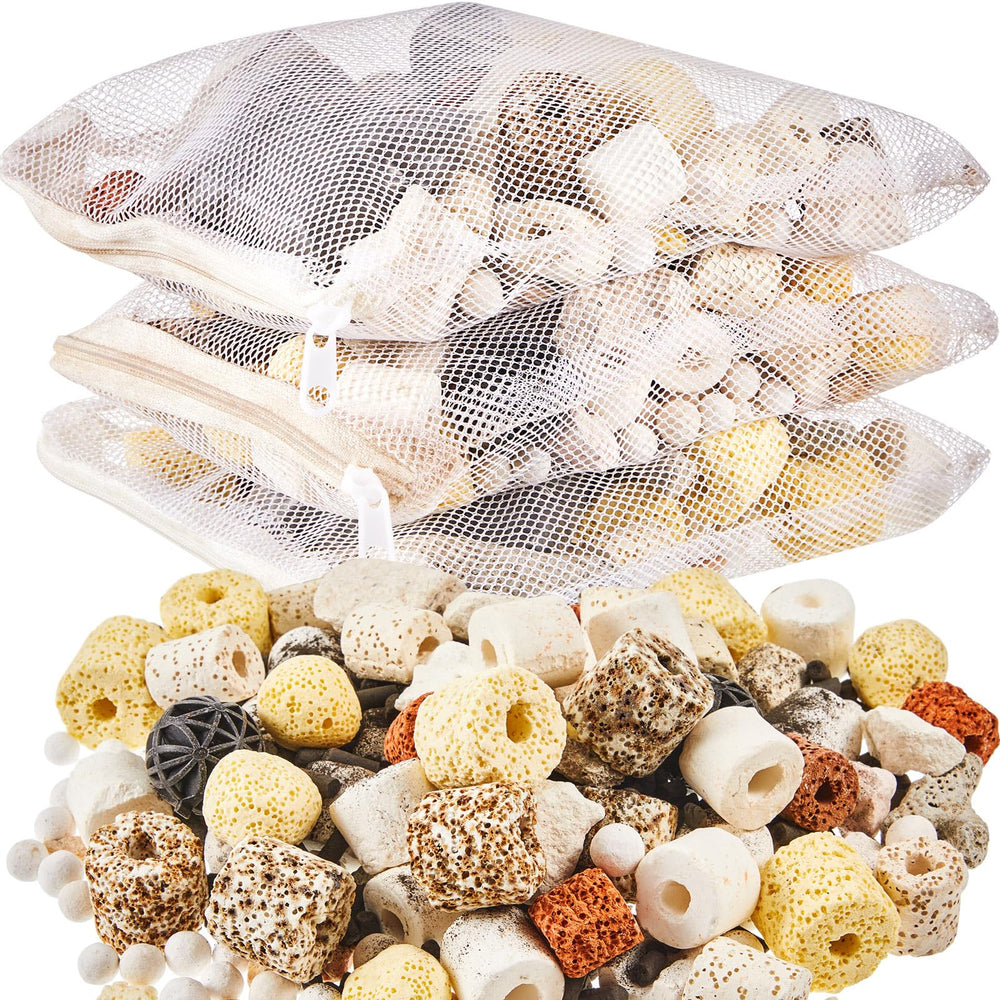 Timgle filter media mesh bag pack keeps media organized for easy filtration.