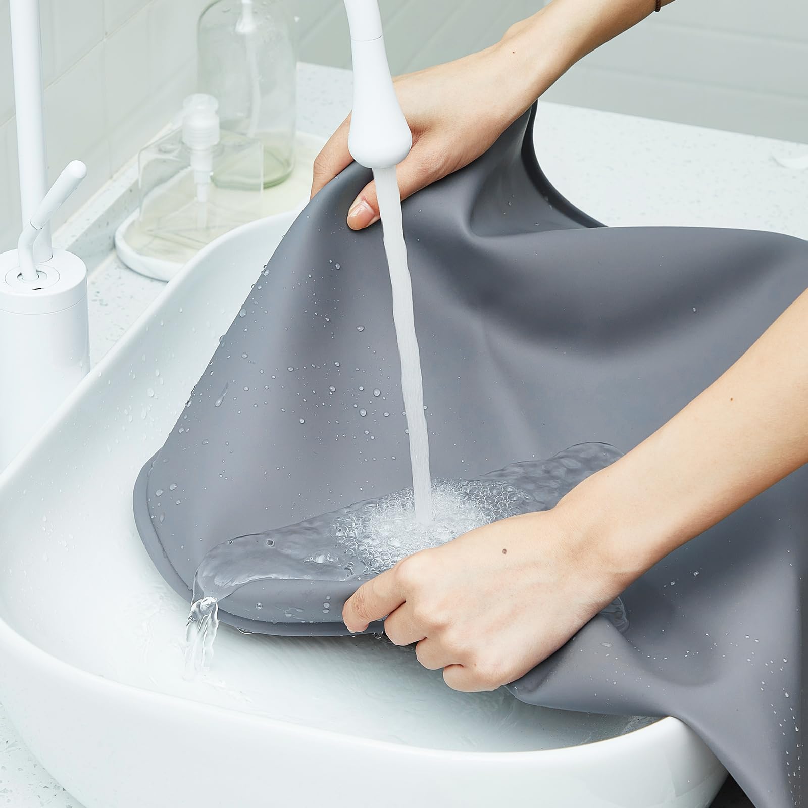 Timgle travel-ready dog potty tray in gray for busy homes