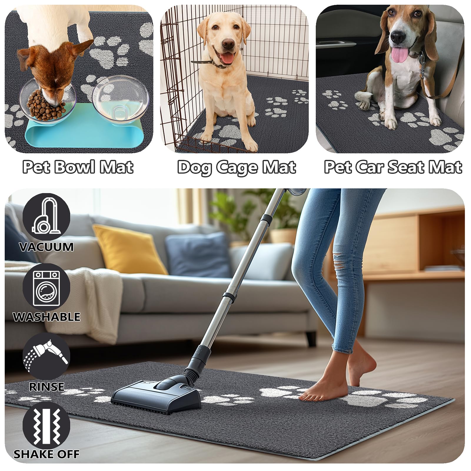 Timo front-door mat helps keep entryway floors dry.