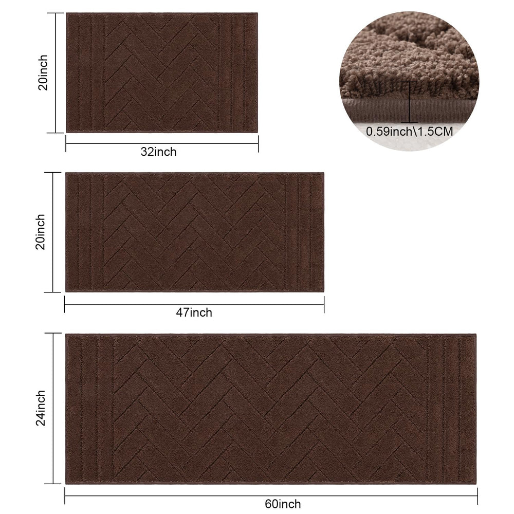Tindbea machine washable mat for easy cleanup after muddy paws