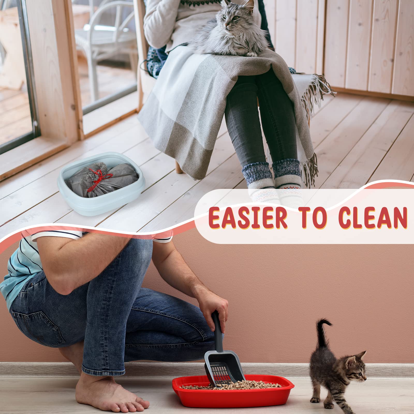 Tinlade easy-clean drawstring liner in use for quick disposal