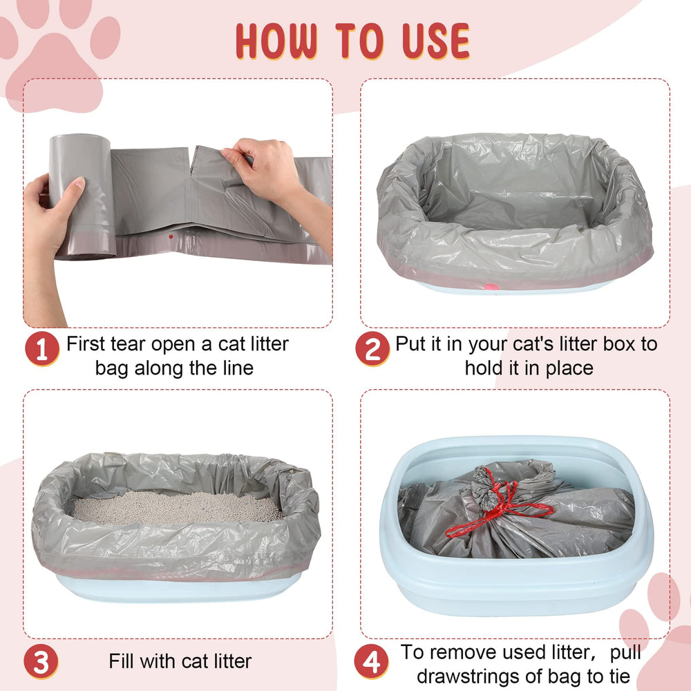 Tinlade waterproof cat litter liners help contain waste and spills