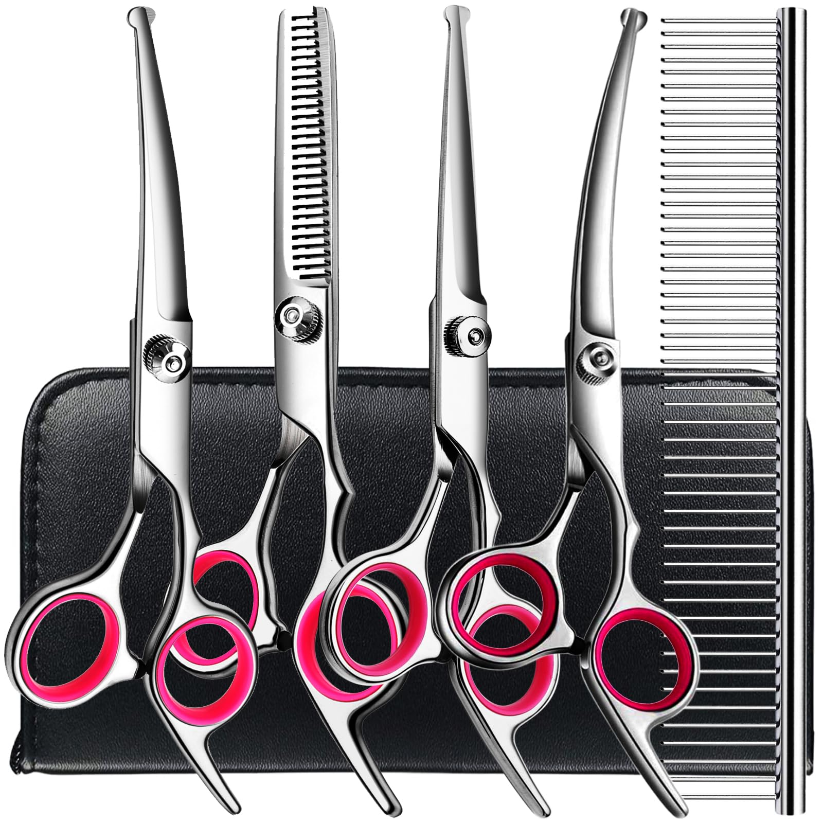 TINMARDA 6-in-1 straight scissors for precise trimming at home