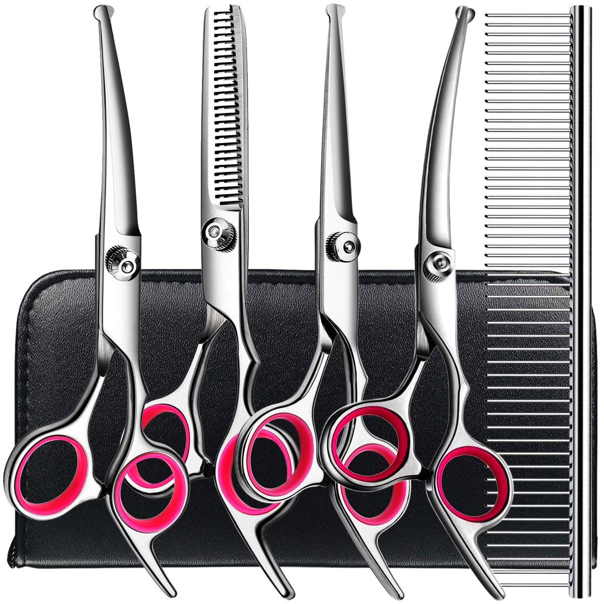 TINMARDA 6-in-1 straight scissors for precise trimming at home