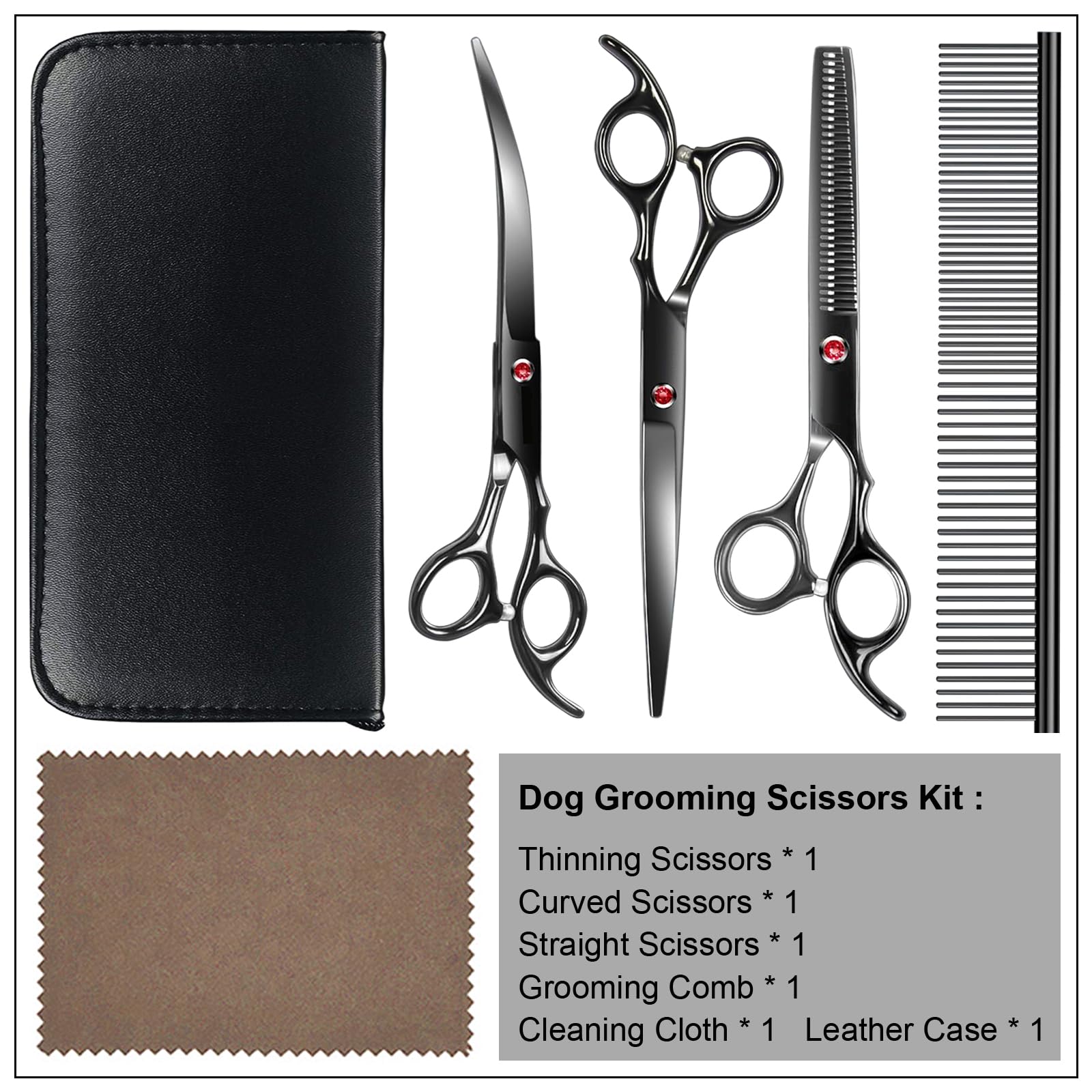 TINMARDA black leather case to organize kit securely on the go