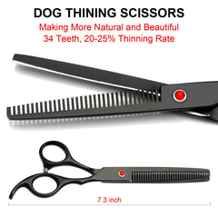 TINMARDA curved scissors close-up for precise around ears and head shaping.