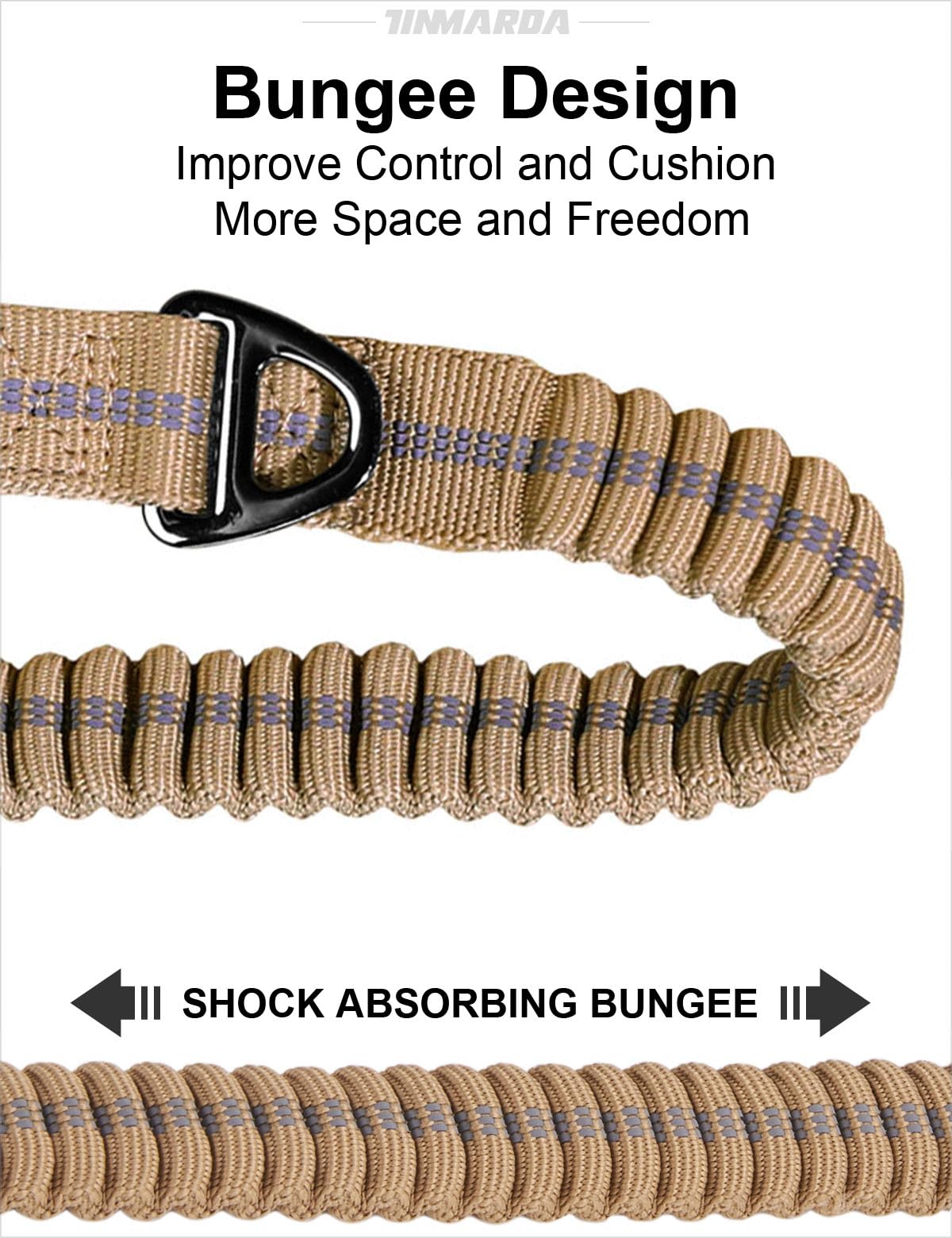Tinmarda double-padded handles provide comfortable grip on crowded streets.
