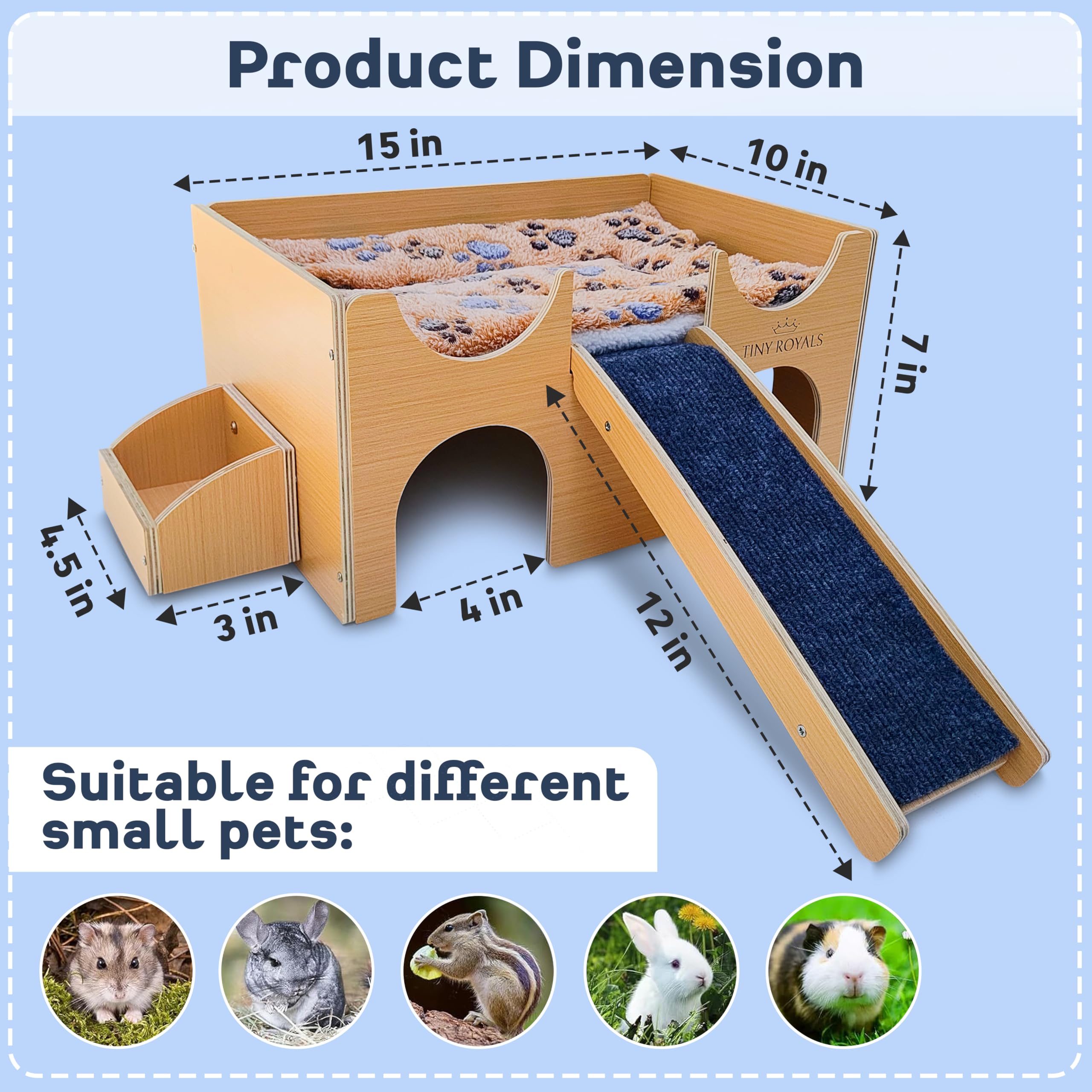 Tiny Royals top platform with multiple access points for play