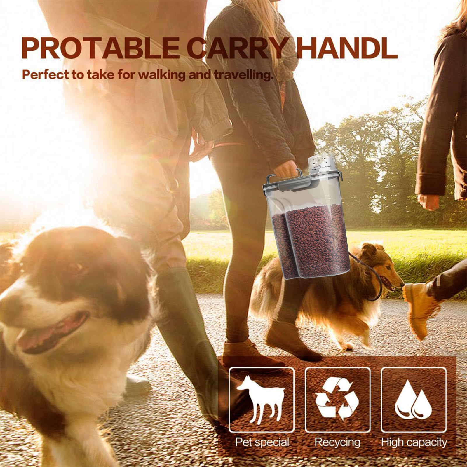 TIOVERY airtight BPA-free lids with gasket for moisture protection.