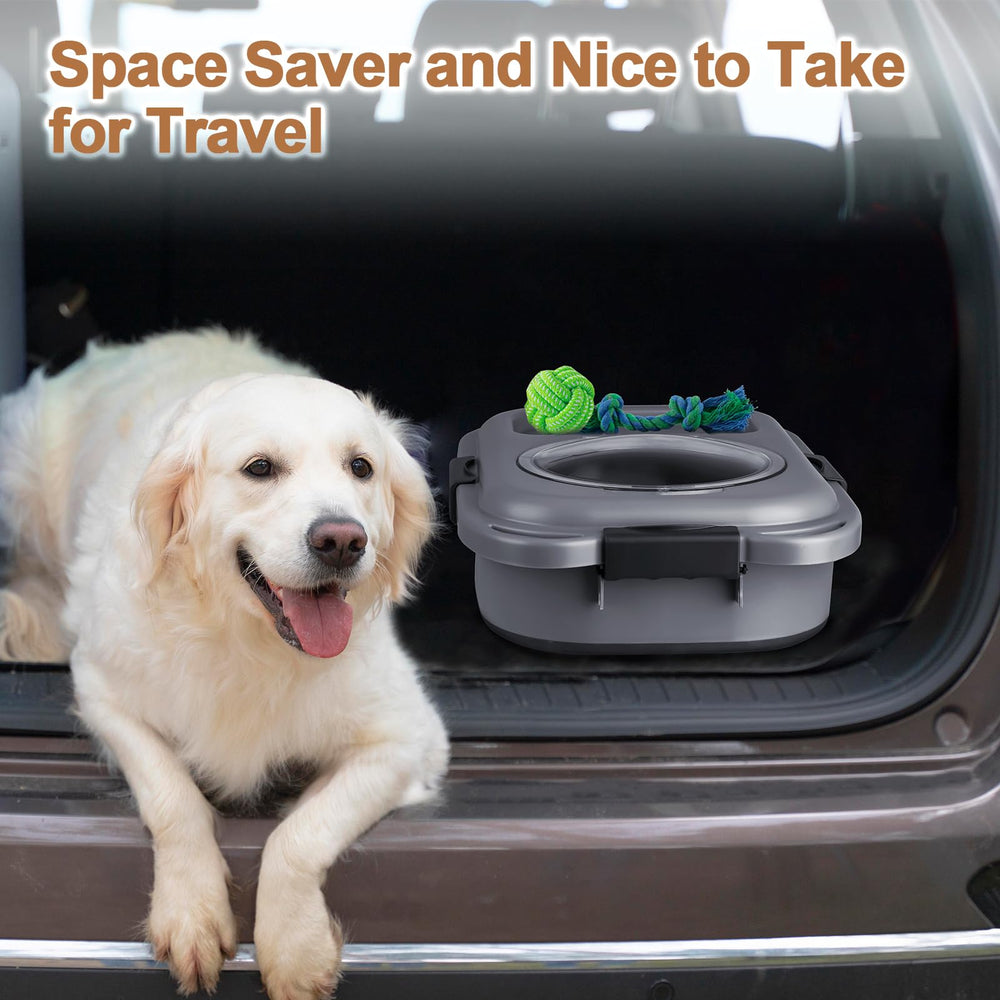 TIOVERY collapsible cat food travel bowl included for on-the-go meals