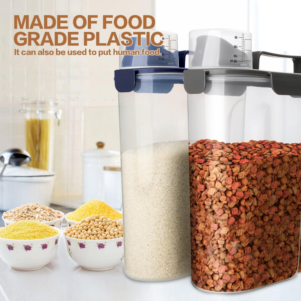 TIOVERY 6Qt capacity suitable for pet food or pantry staples like rice.