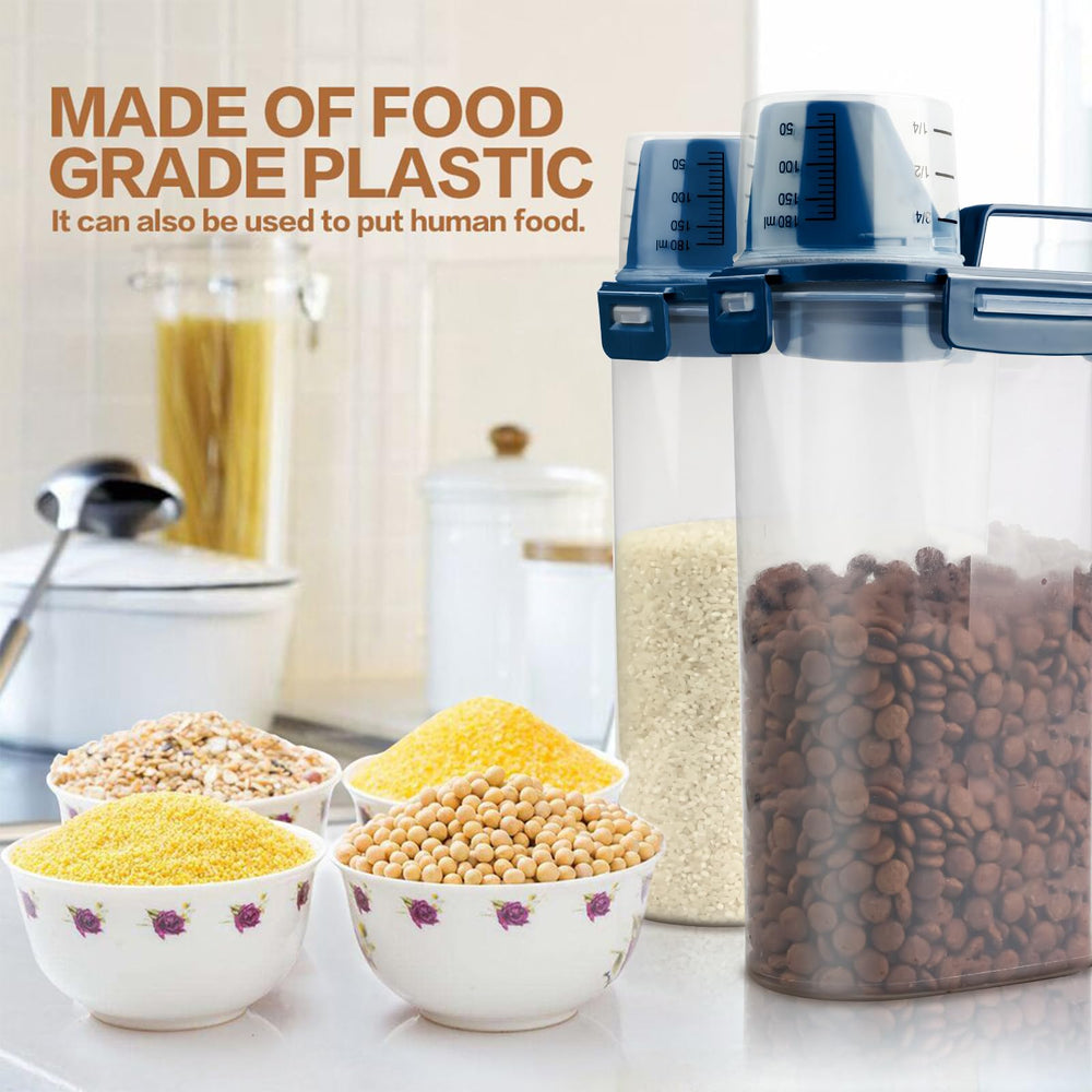 TIOVERY BPA-free durable plastic container for safe pet food storage
