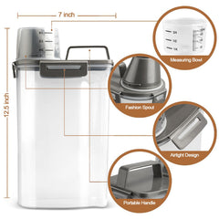 TIOVERY BPA-free durable plastic container suitable for pet and pantry foods.