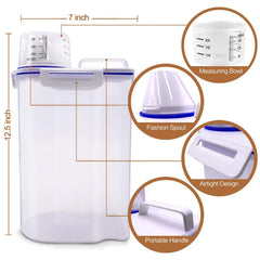 TIOVERY transparent BPA-free body shows contents at a glance.