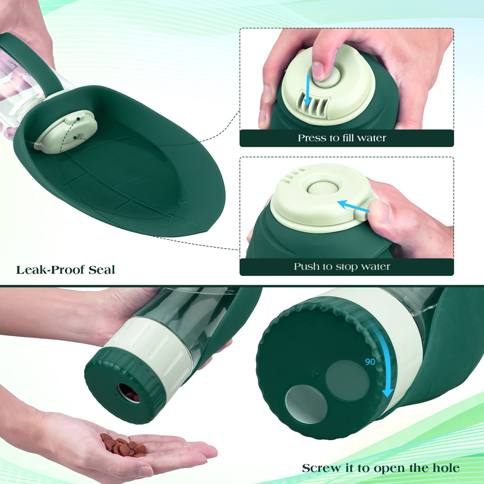 TIOVERY leaf bowl provides direct drinking and simple feeding.