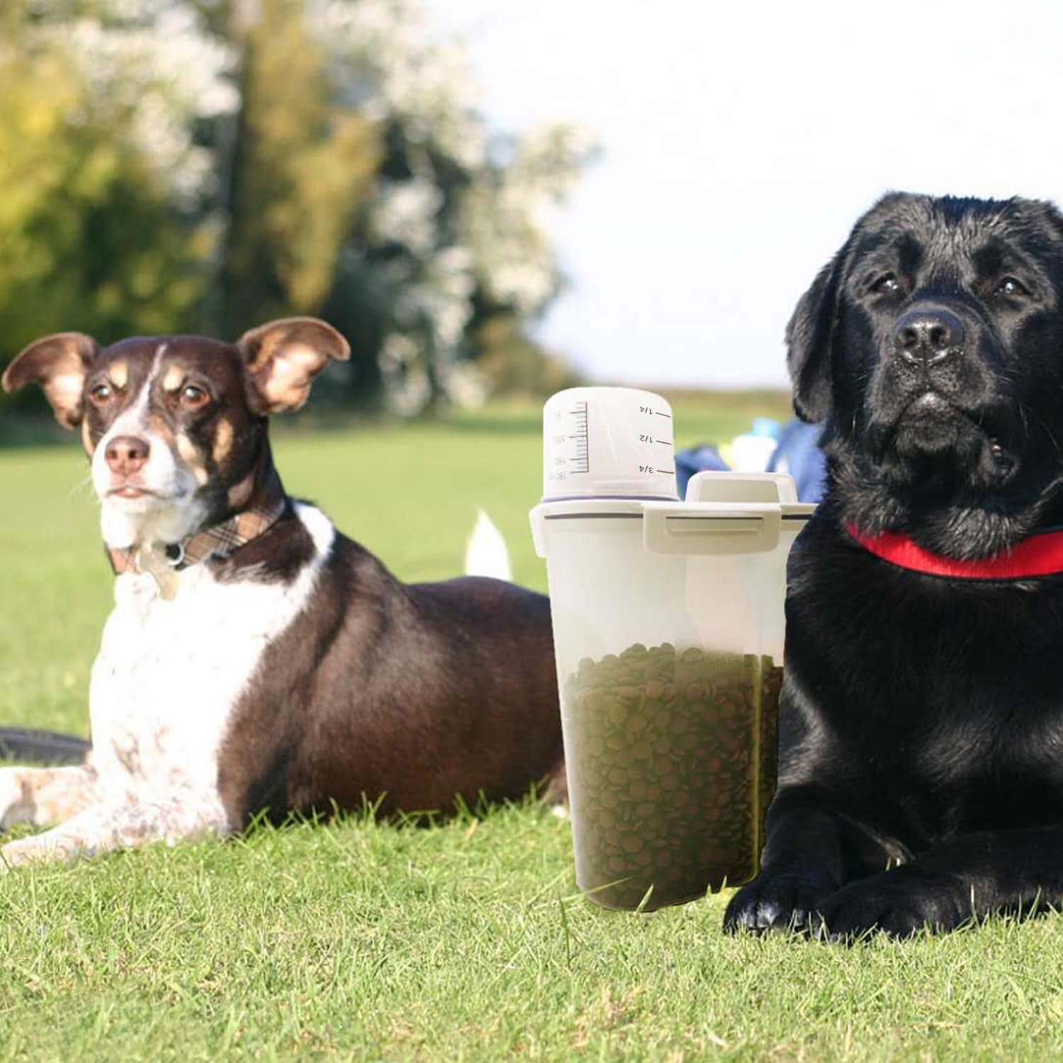 TIOVERY versatile storage for pet food and staples.