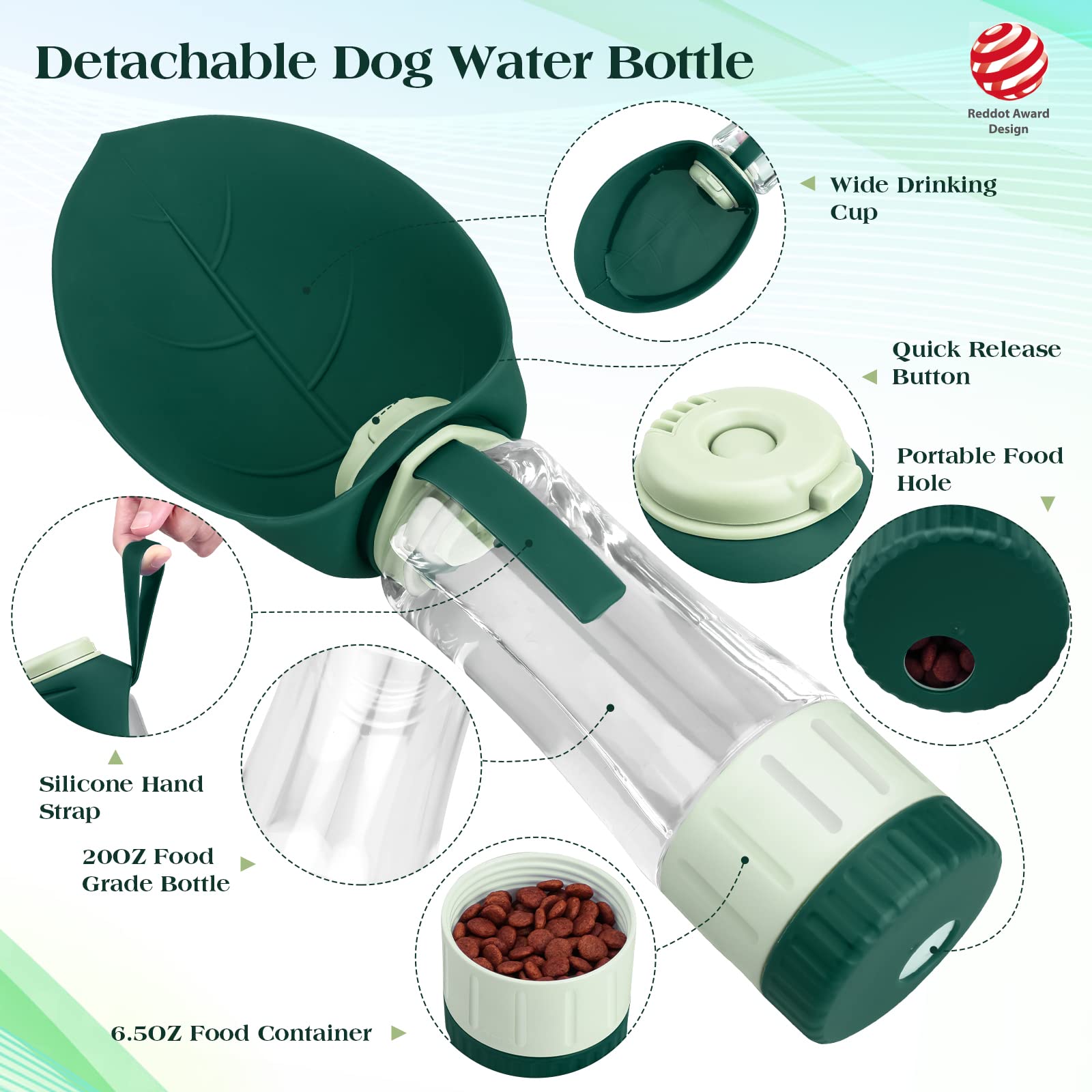 TIOVERY two-in-one water and food design saves space on hikes.