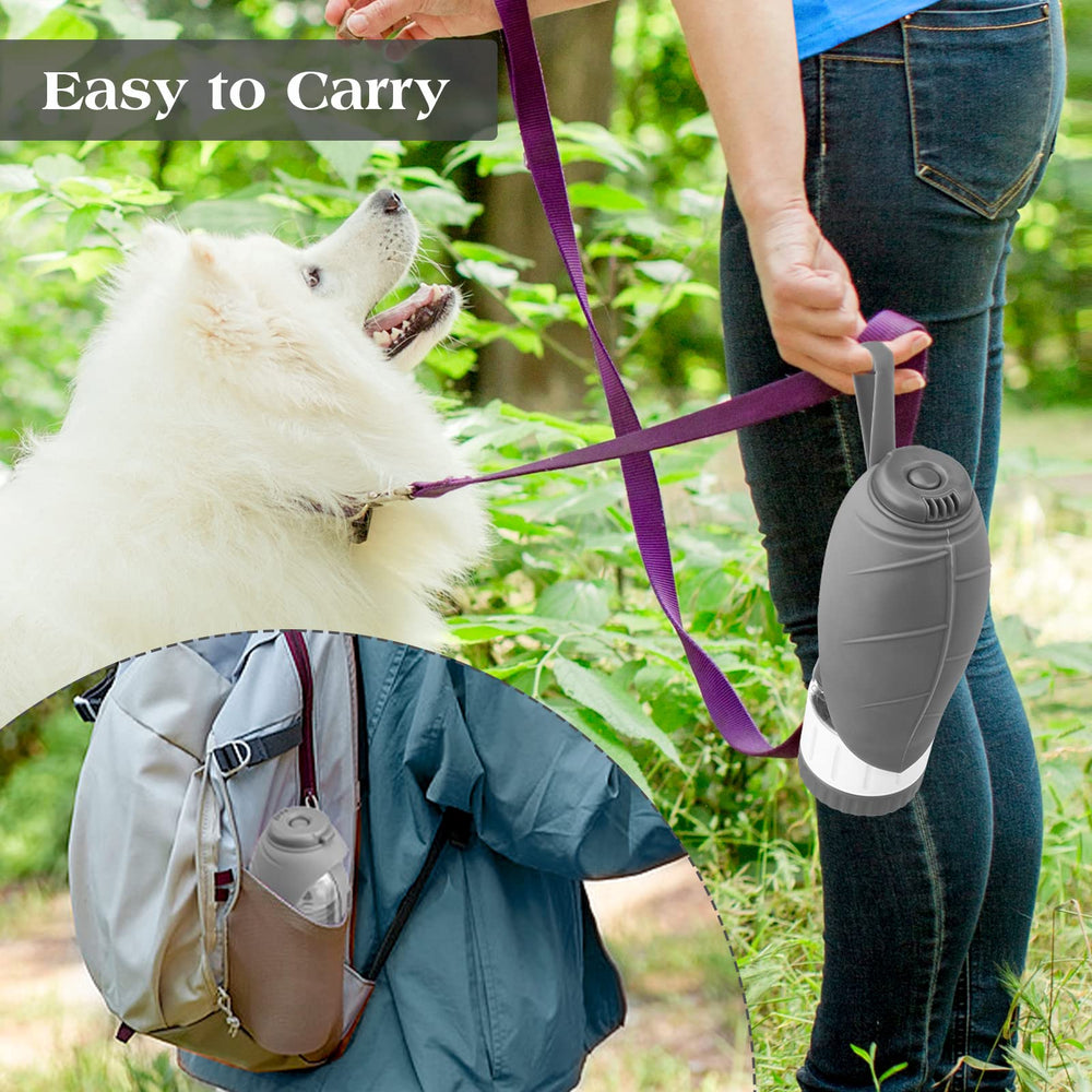 TIOVERY portable bottle fits in a backpack for hiking and travel.