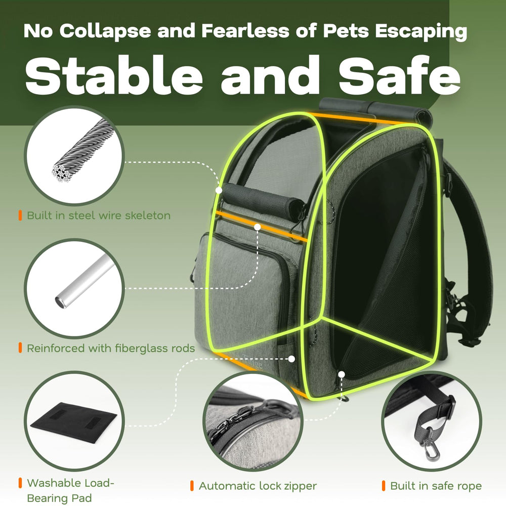 Tirige carrier backpack adjustable chest strap for balanced weight distribution