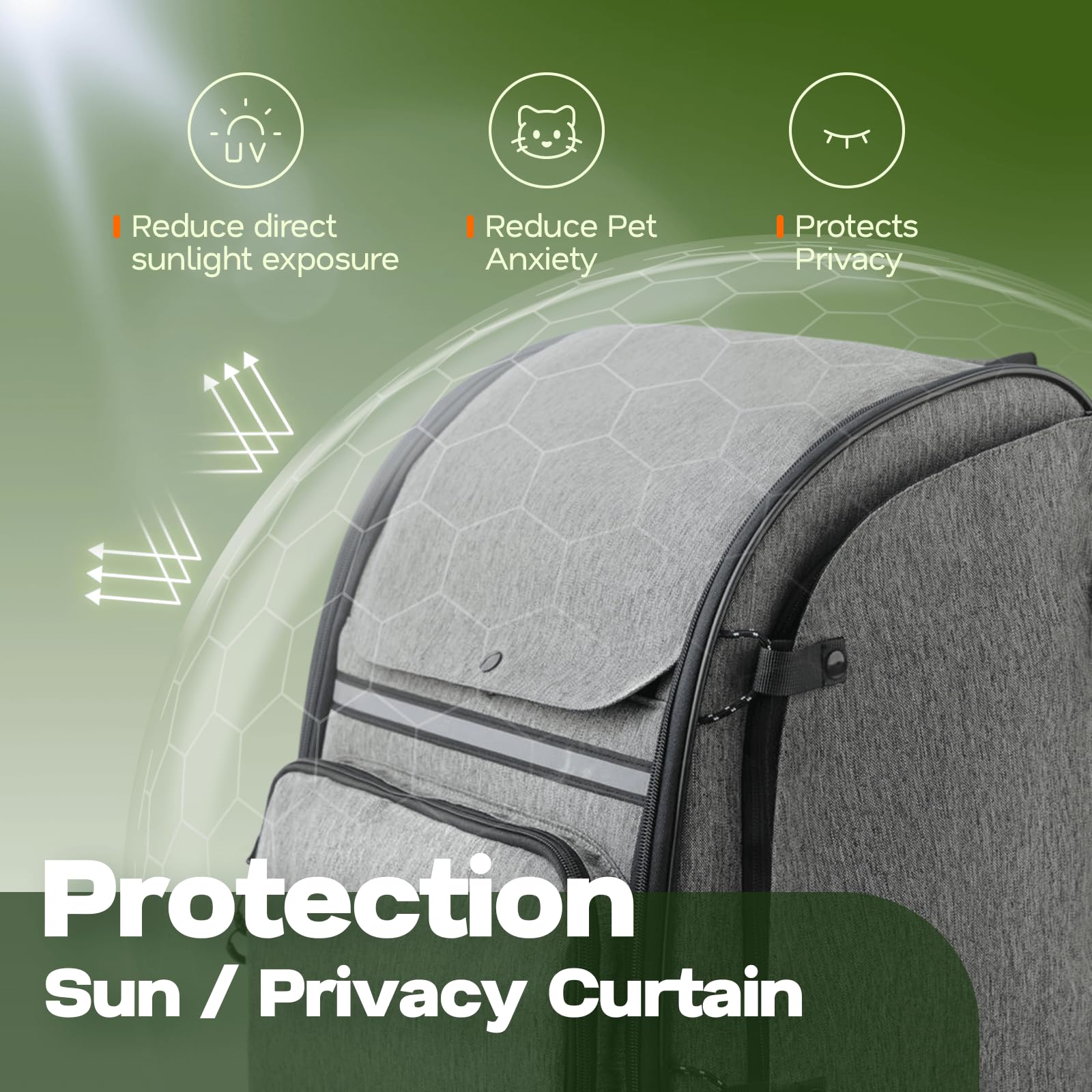 Tirige carrier backpack multiple storage pockets for treats and records