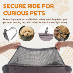 Tirige pet sling breathable design with 3D mesh keeps pets comfy