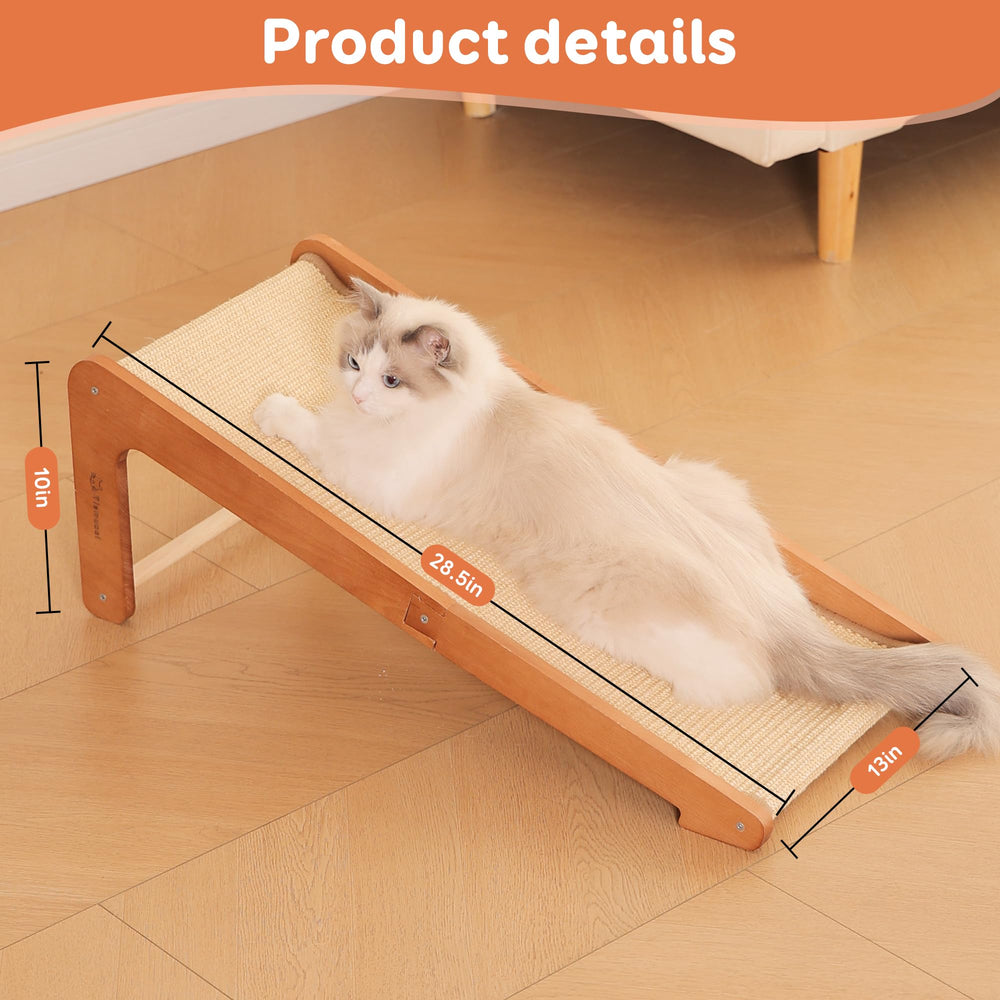 Tismucel sisal-scratcher-pad shows natural texture that attracts cats and protects furniture.