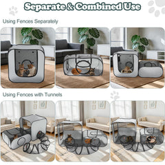 Breathable mesh fabric keeps Tivray playpen airy while supervising pets