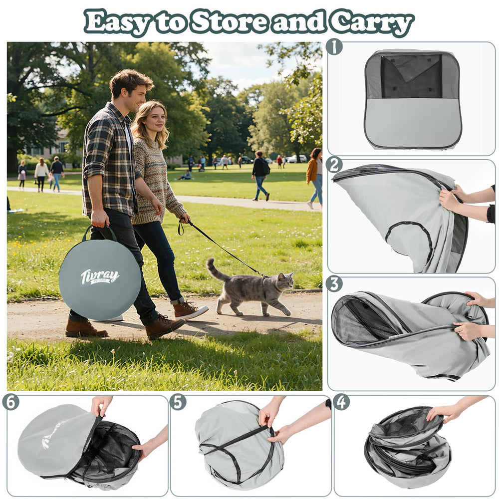 Compact folding and carry bag make Tivray playpen portable