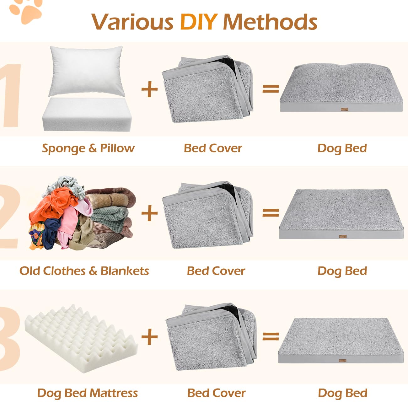 Tivray dog bed cover is machine washable for simple cleaning