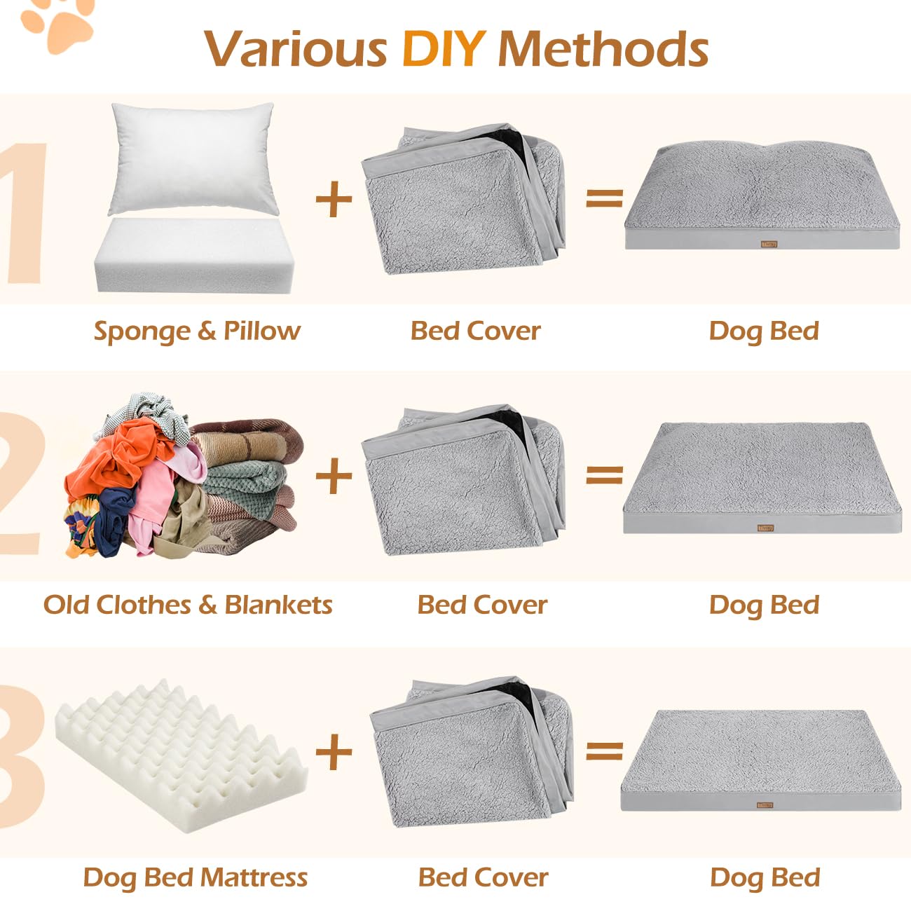 Tivray dog bed cover in grey for a clean, versatile look
