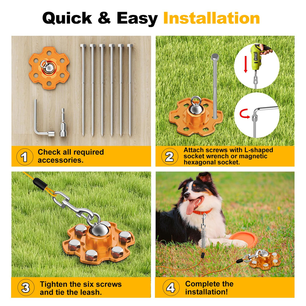 Tivray stake with included L-shaped and hex wrenches in a handy kit.