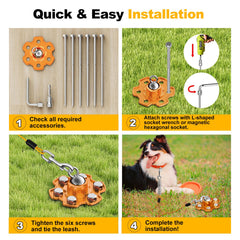 Tivray stake with included L-shaped and hex wrenches in a handy kit.