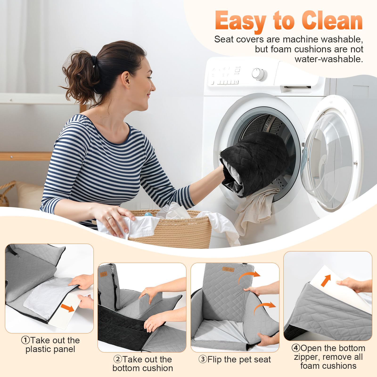 Tivray Elevated Dog Seat compact design is easy to transport.