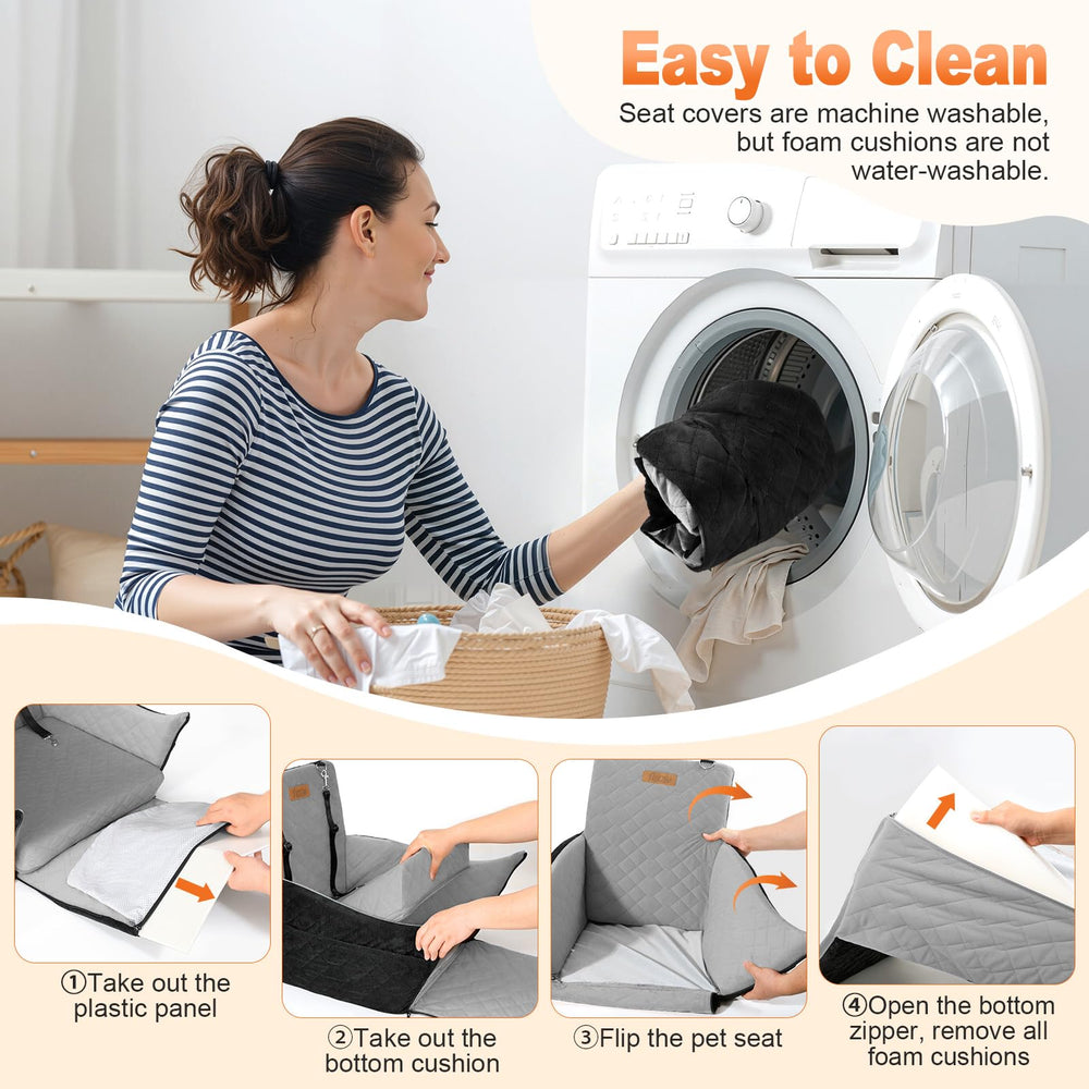 Tivray Elevated Dog Seat compact design is easy to transport.