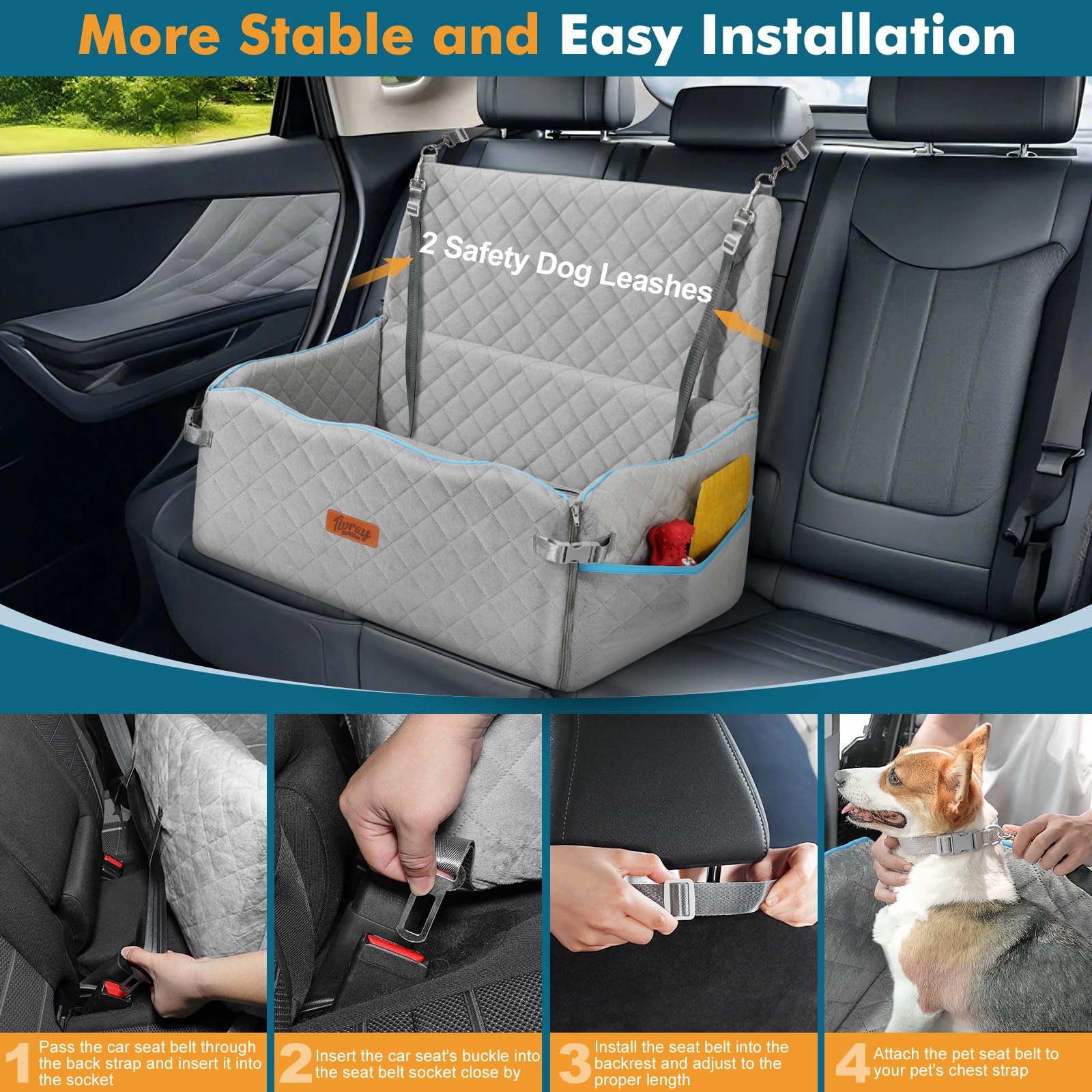 Tivray front flap folds into a warm bed on the road.
