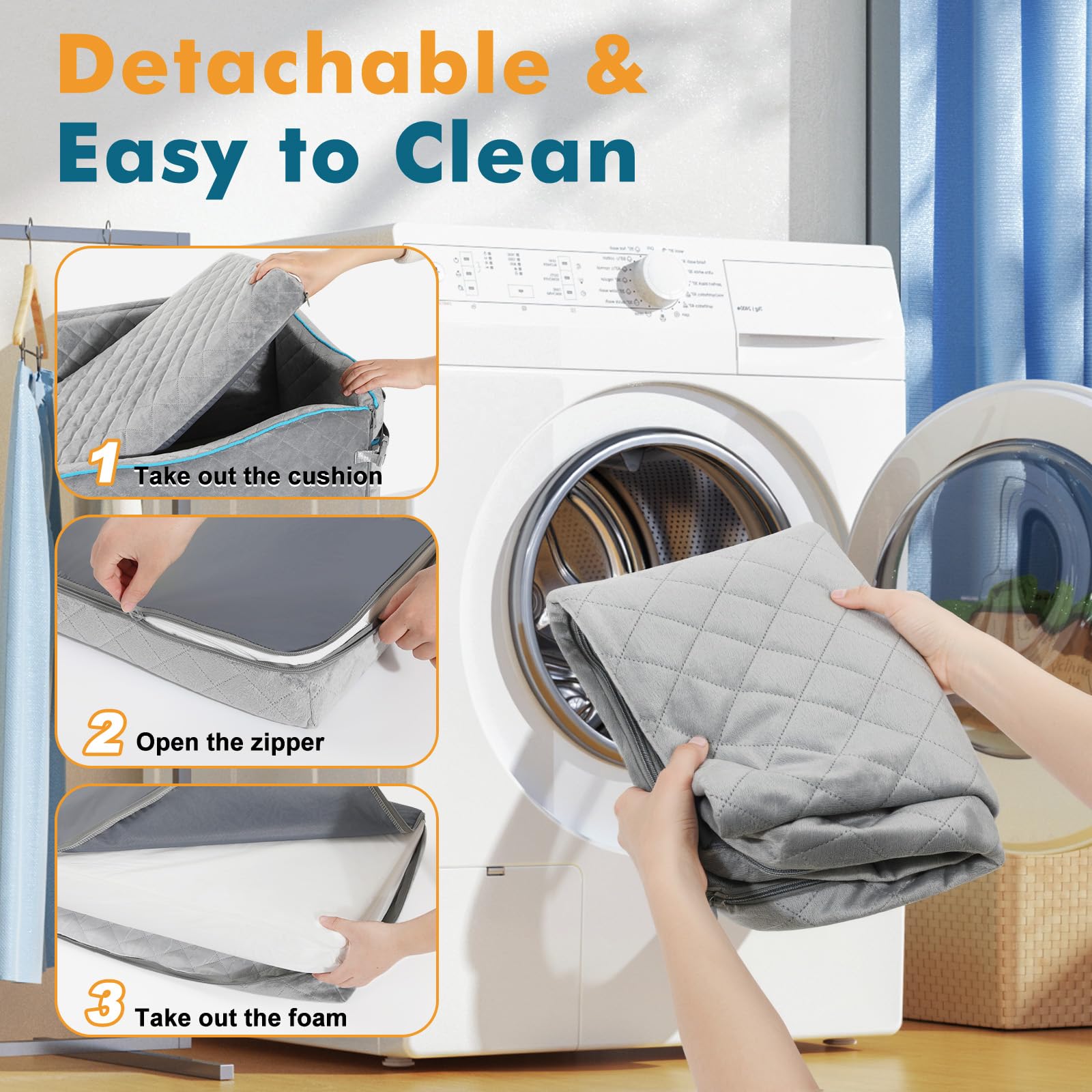Tivray removable cover makes washing quick and easy.