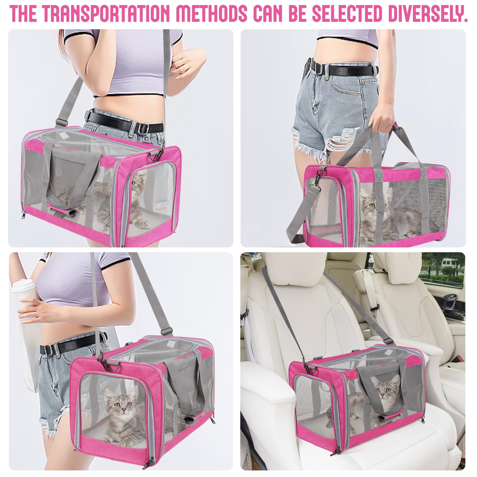 TIYOLAT pet carrier plush interior cushion for comfort