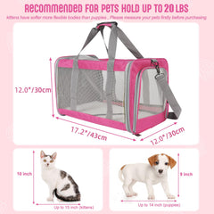 TIYOLAT pet carrier side mesh windows boost airflow and comfort