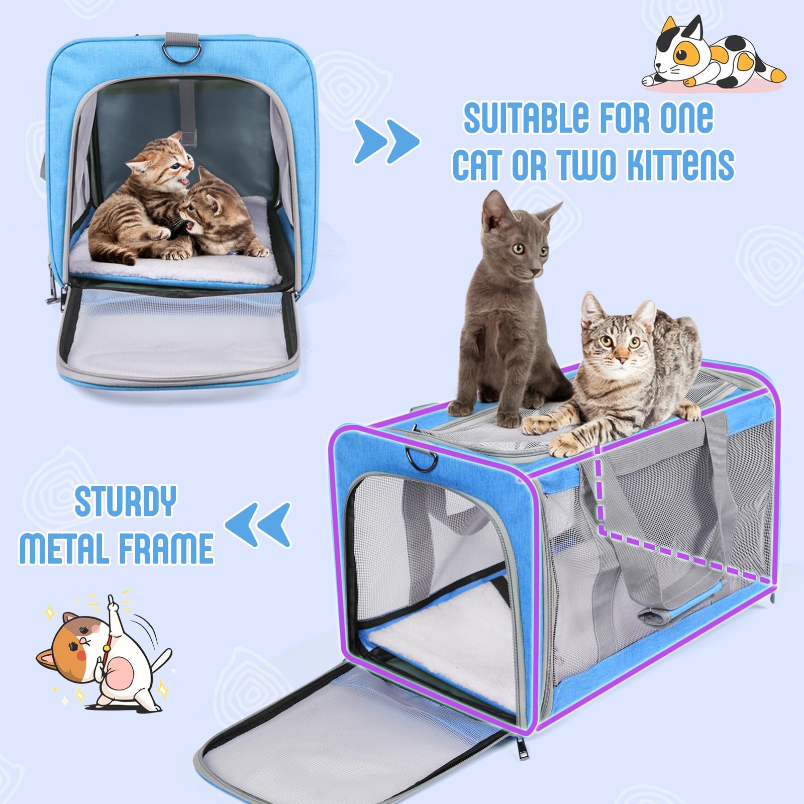 TIYOLAT side pocket stores travel essentials