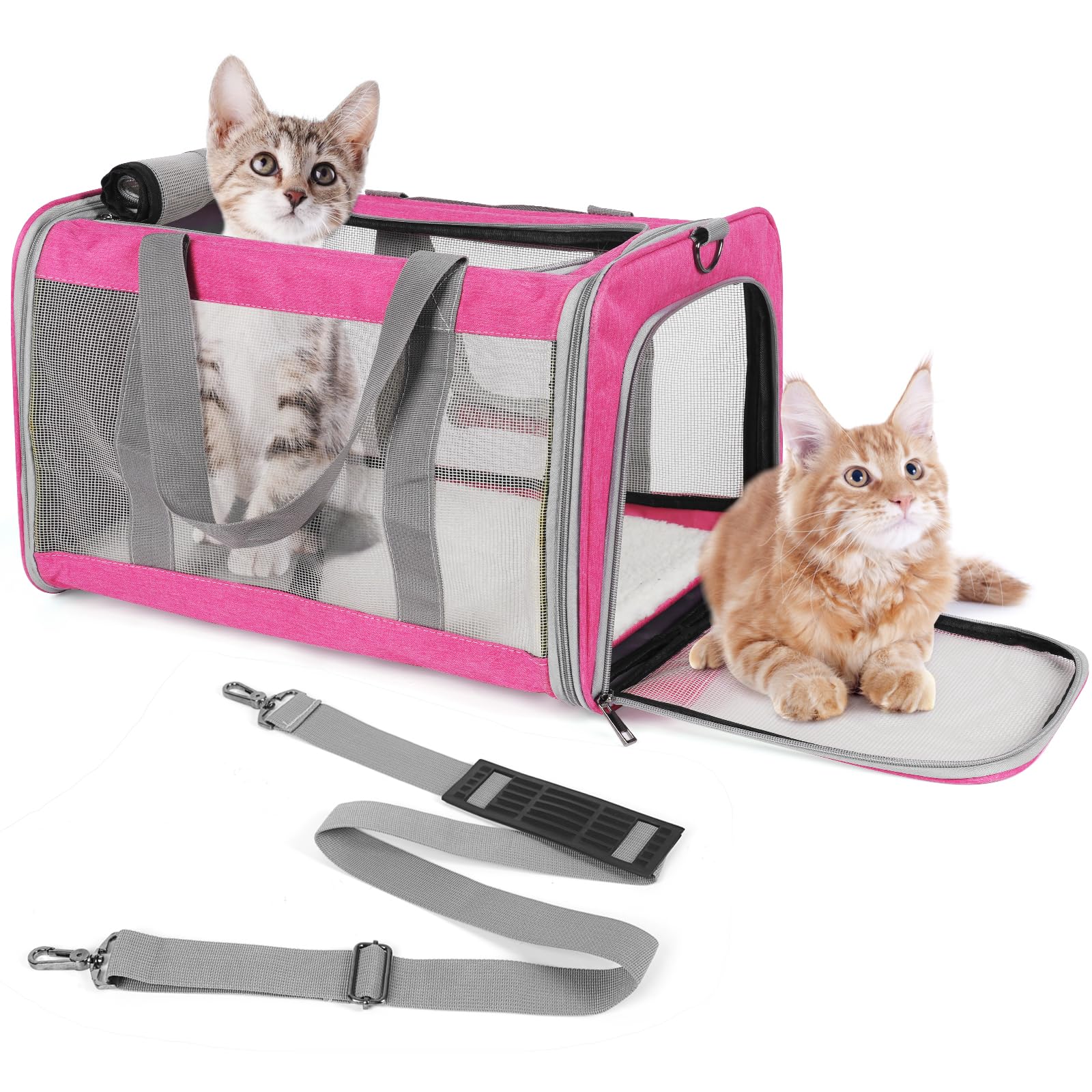 TIYOLAT pet carrier top ventilation for airflow and pet awareness