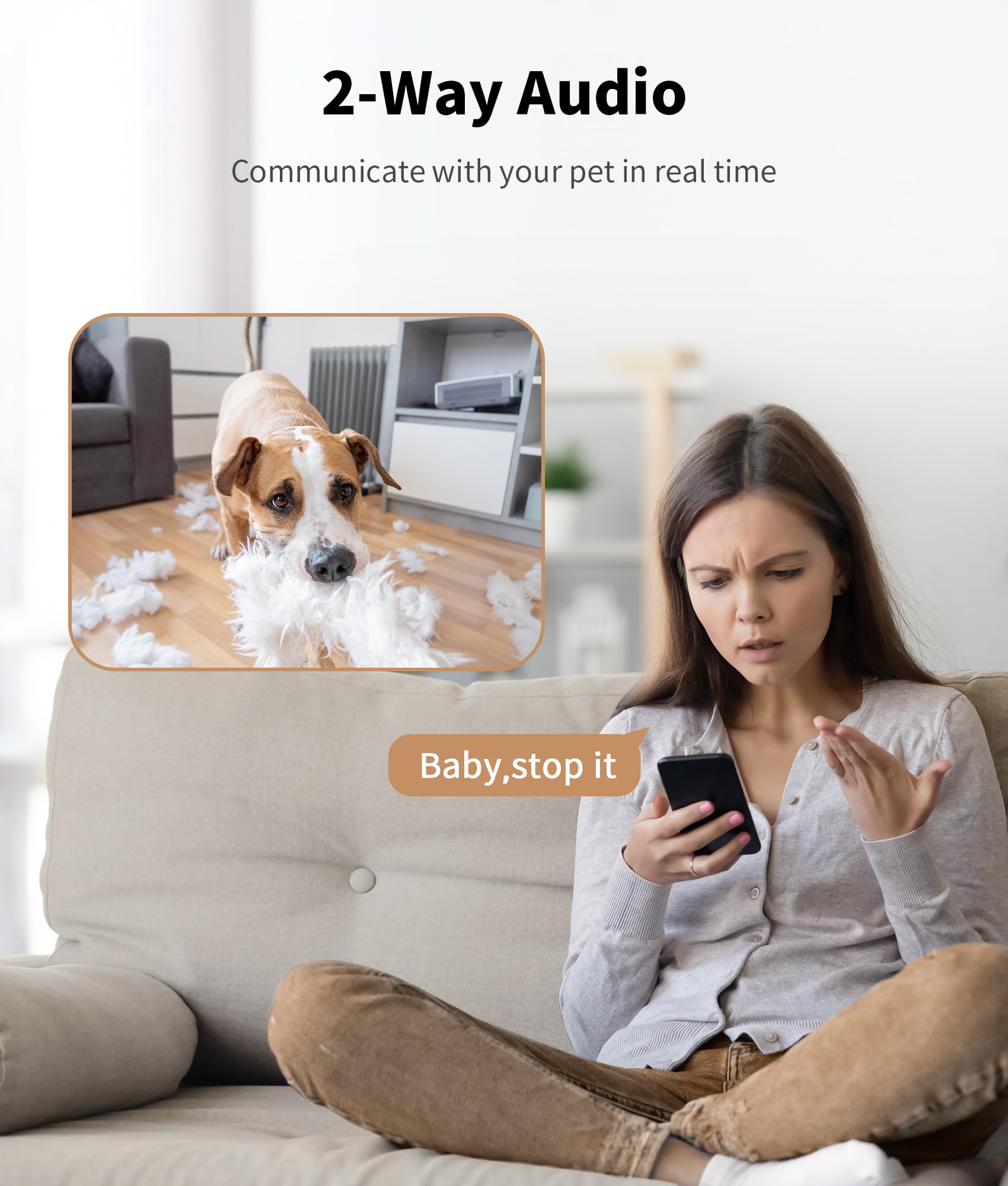 TKENPRO motion alerts notify you of pet activity in real time