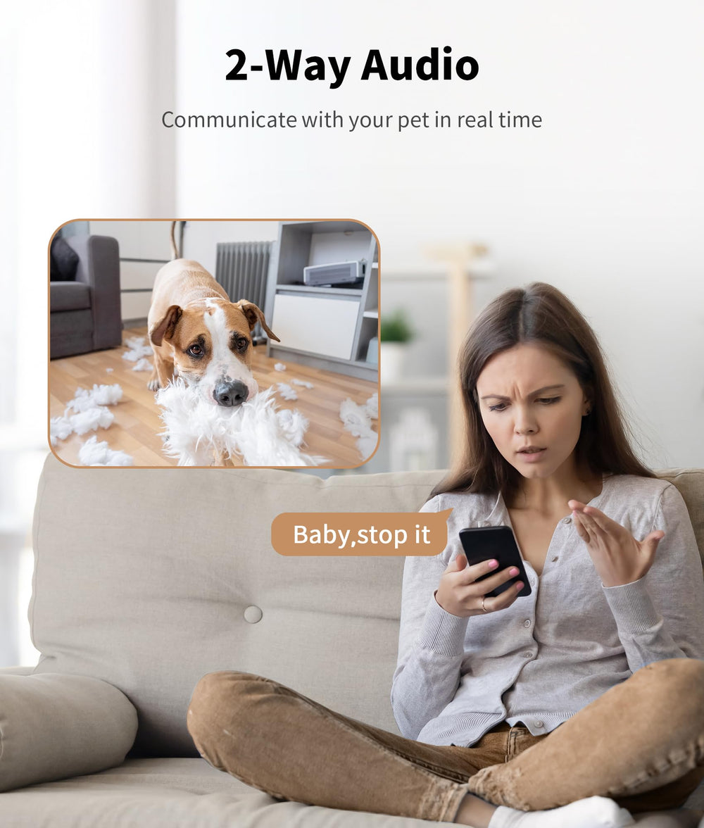 TKENPRO motion alerts notify you of pet activity in real time