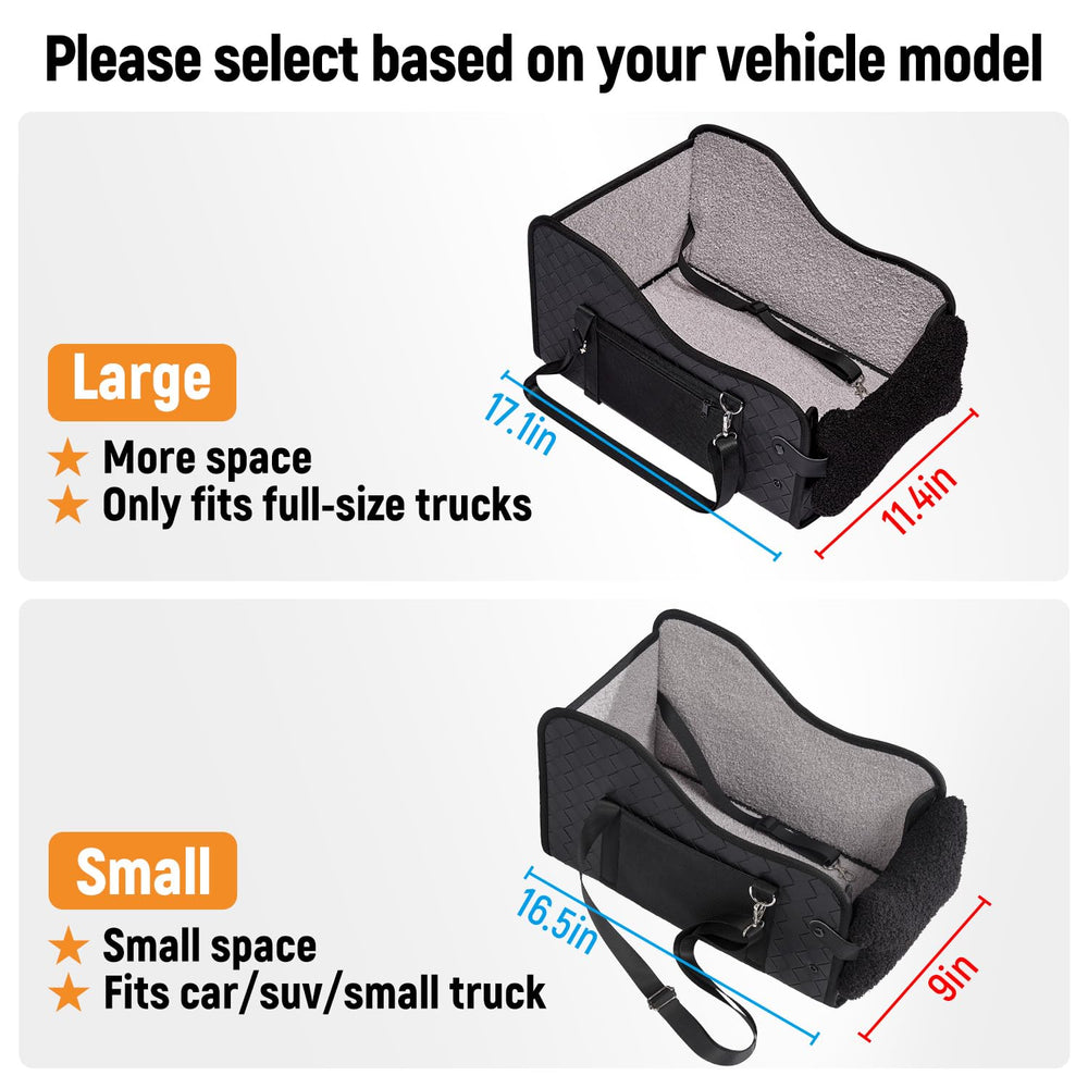 TKYZ center console dog car seat fits most armrests for versatile installation.