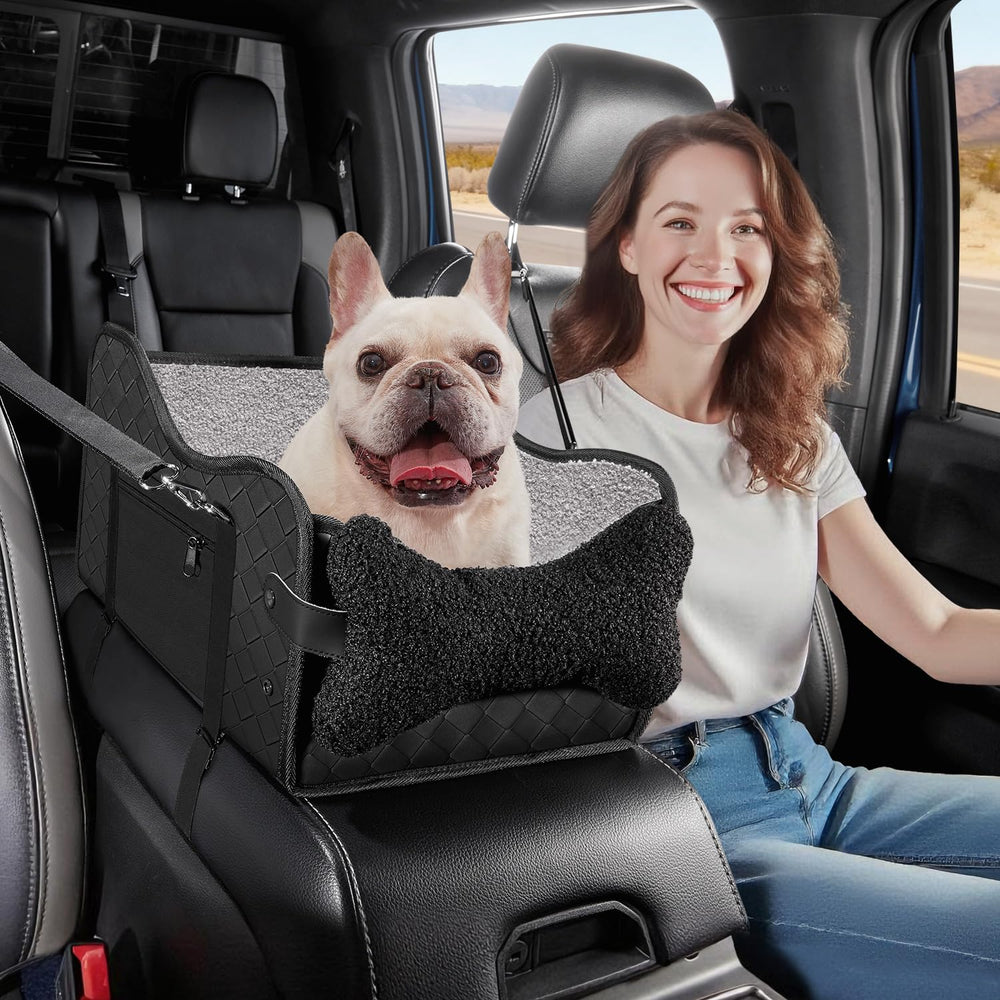 TKYZ center console dog car seat with view for small dogs, enhances visibility.