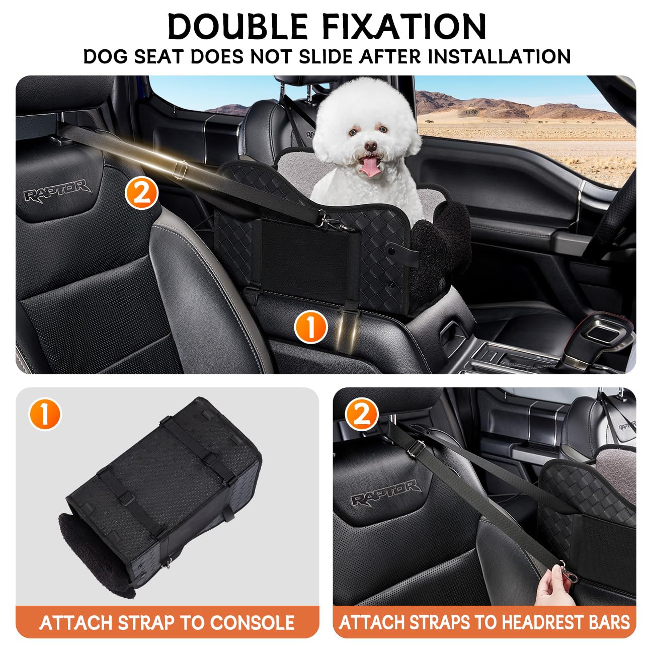 TKYZ center console dog seat offers large space for small dogs
