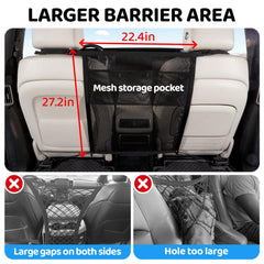 TKYZ dog car barrier side mesh detail highlights durable construction.