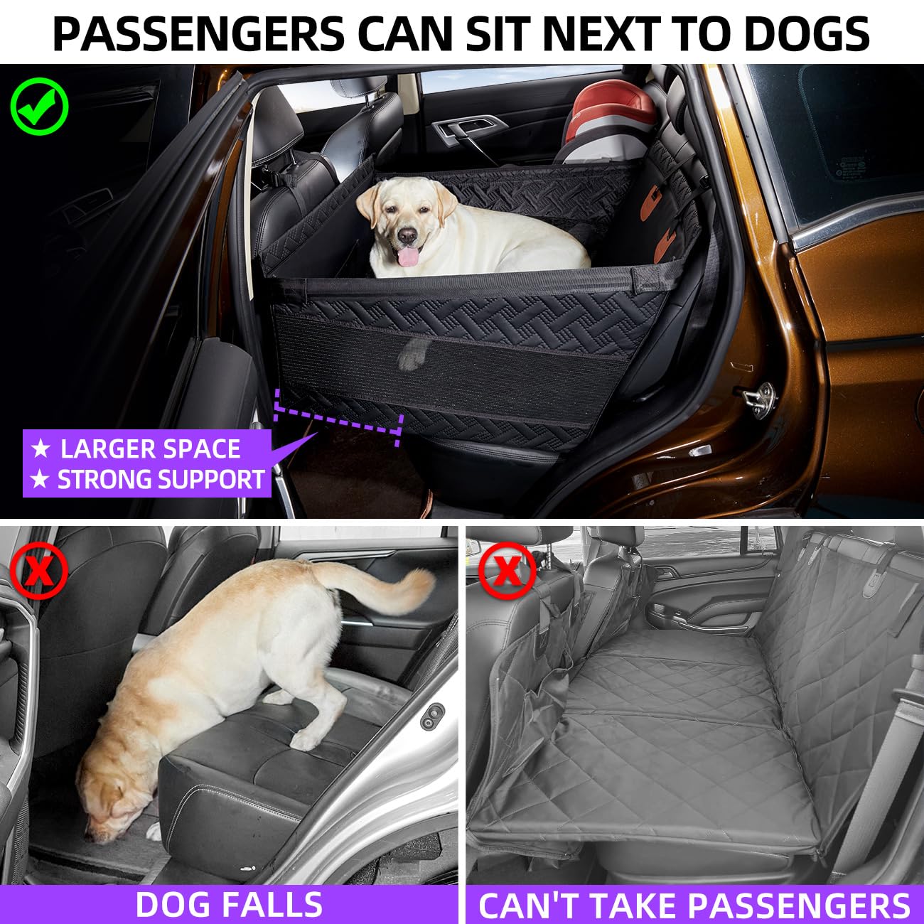 TKYZ PU leather dog seat cover with waterproof protection