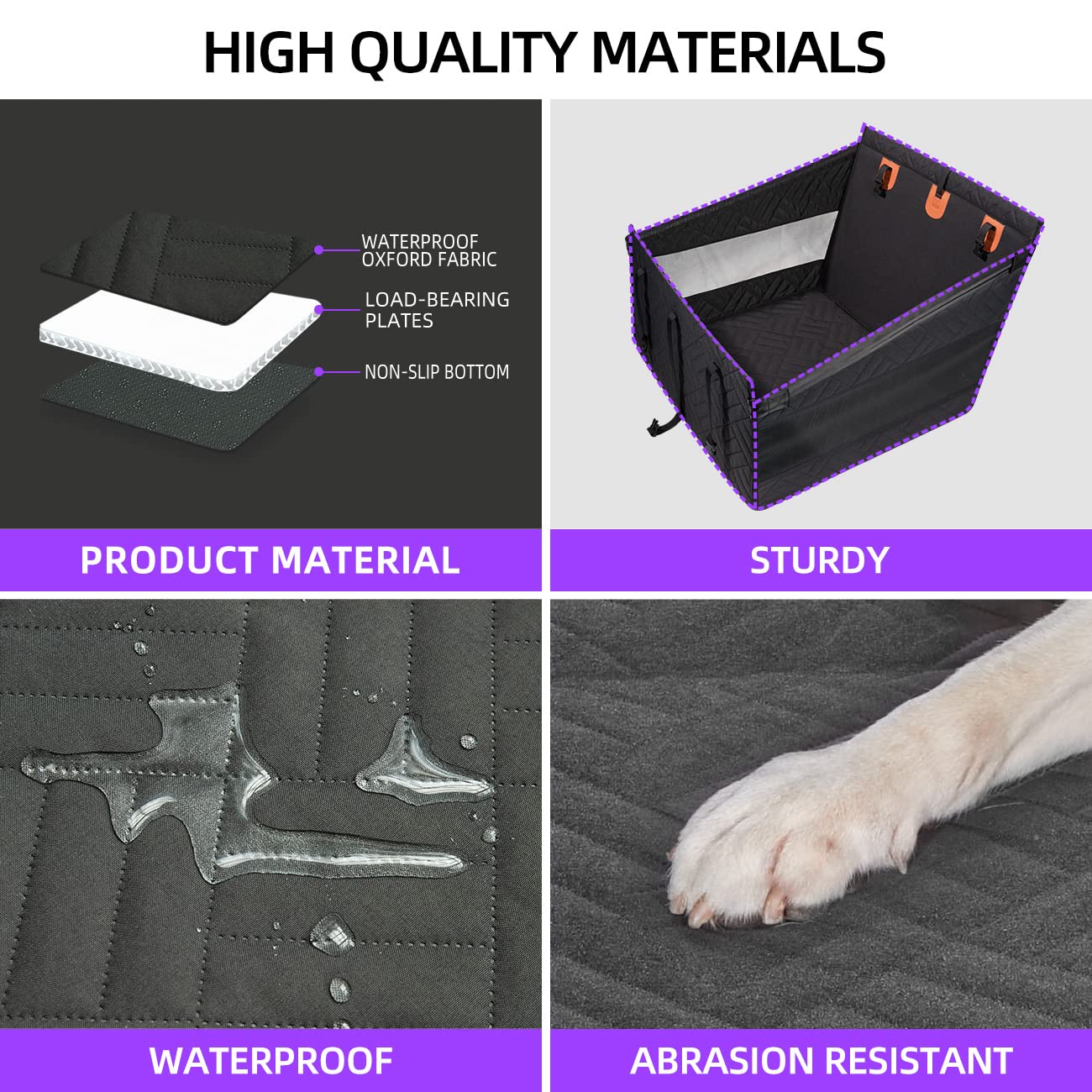 TKYZ wrap-around dog seat fits mid to large dogs securely.