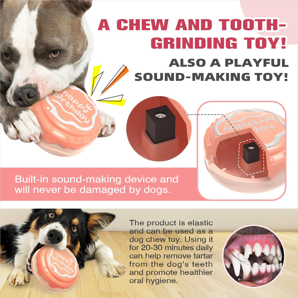 TLKNG built-in squeaker toy encourages active play and interactive games.
